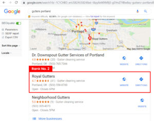 Keyword Gutter Portland